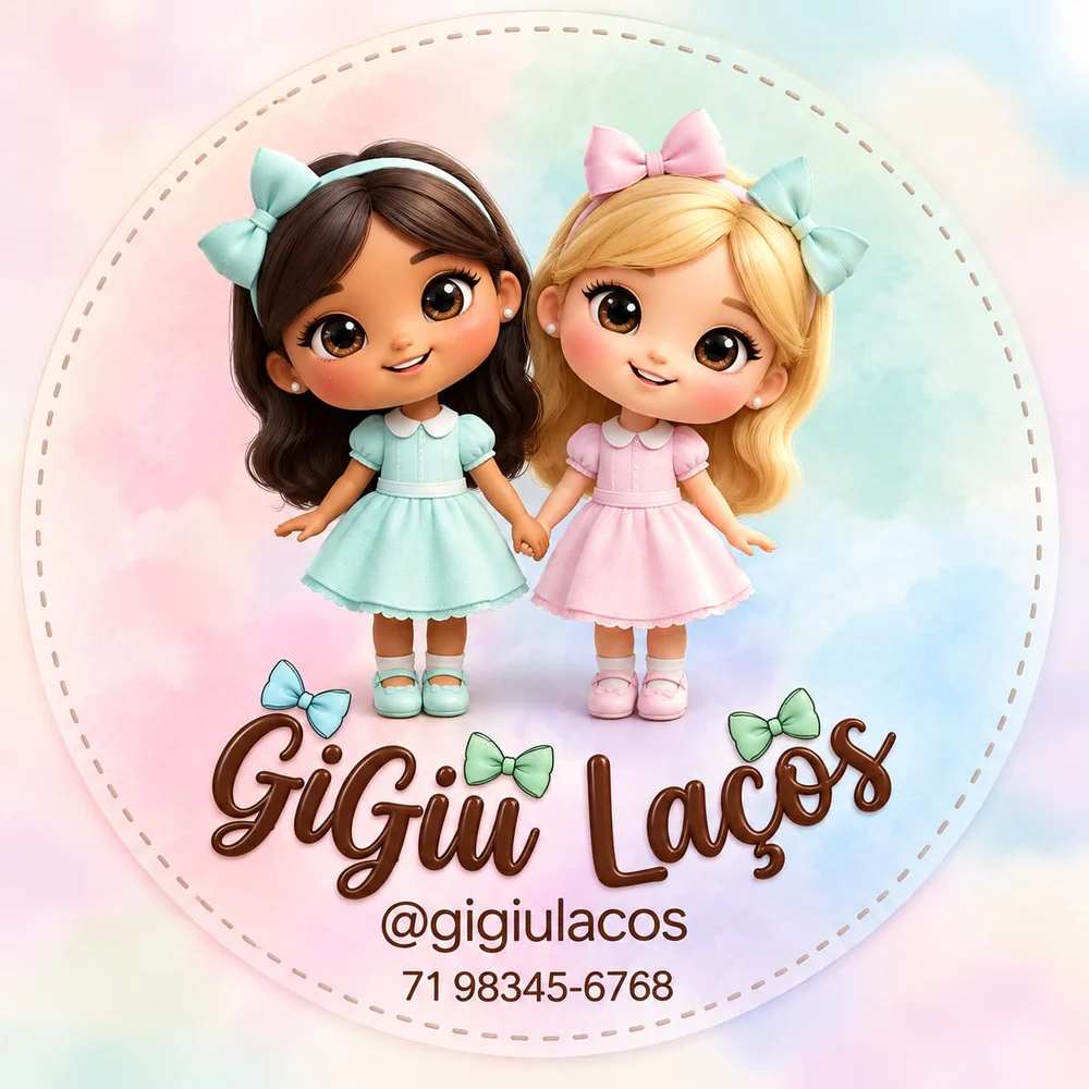 As bonequinhas e a identidade da Gigiu Laços